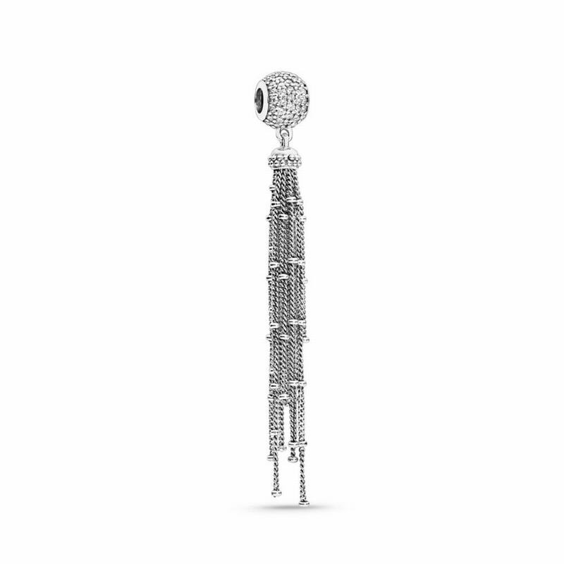 Pandora Australia Enchanted Tassel Pendant Charm - Sterling Silver | ZADXRY745